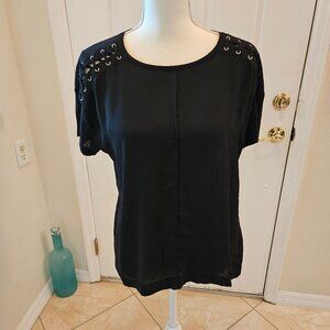 Just a cute top.  I call it, "shoelace shoulders".